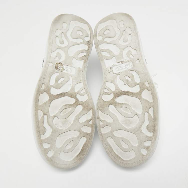 Pre Owned Alexander McQueen White Leather Oversized Sneakers Size 41