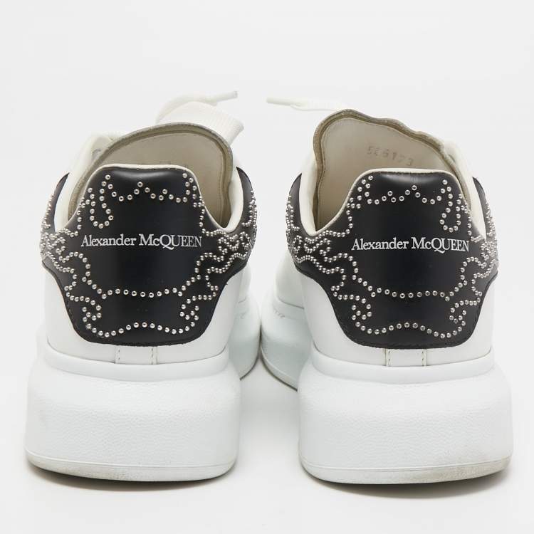 Pre Owned Alexander McQueen White Leather Oversized Sneakers Size 41