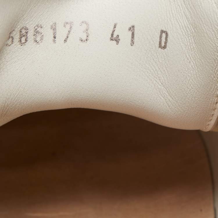 Pre Owned Alexander McQueen White Leather Oversized Sneakers Size 41