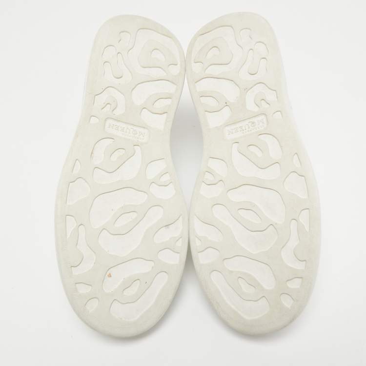 Pre Owned Alexander McQueen White Leather Oversized Sneakers Size 41