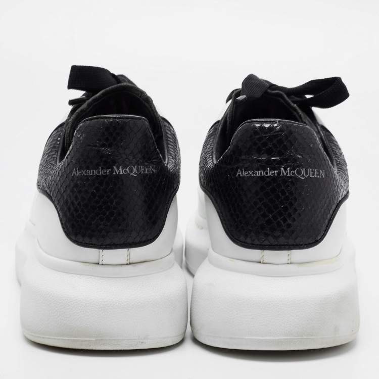 Pre Owned Alexander McQueen White Leather Oversized Sneakers Size 41