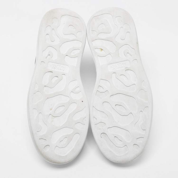 Pre Owned Alexander McQueen White Leather Oversized Sneakers Size 41