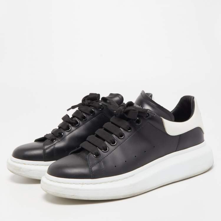 McQueen Black/White Leather Oversized Sneakers Size 41 McQueen | TLC