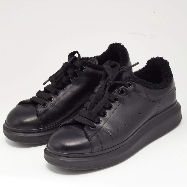Alexander McQueen Black Oversized Sneakers for Men