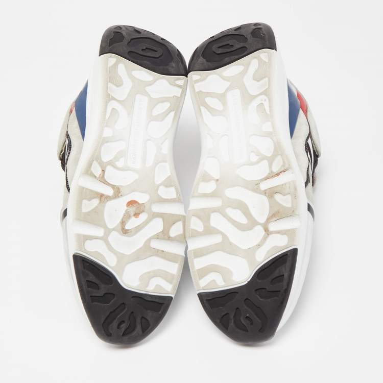 Pre Owned Alexander Mcqueen Multicolor Leather and Suede Exaggerated Sneakers Size 43