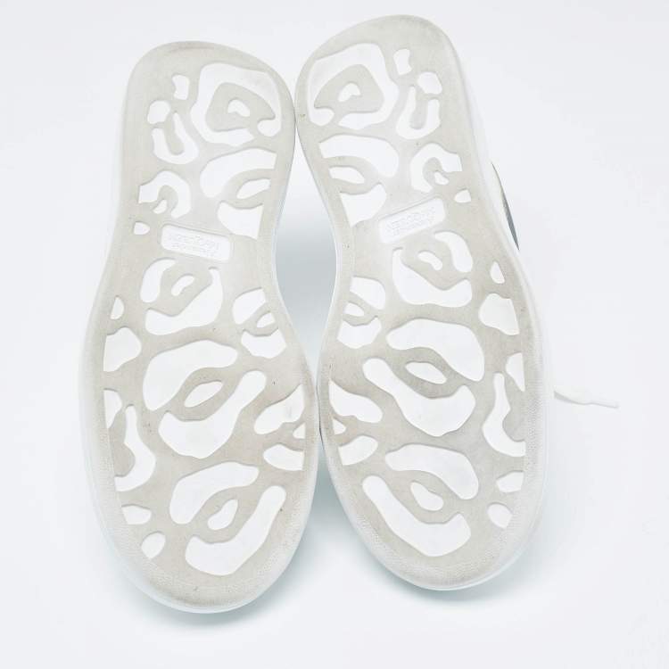 Pre Owned Alexander McQueen White Leather Oversized Sneakers Size 44