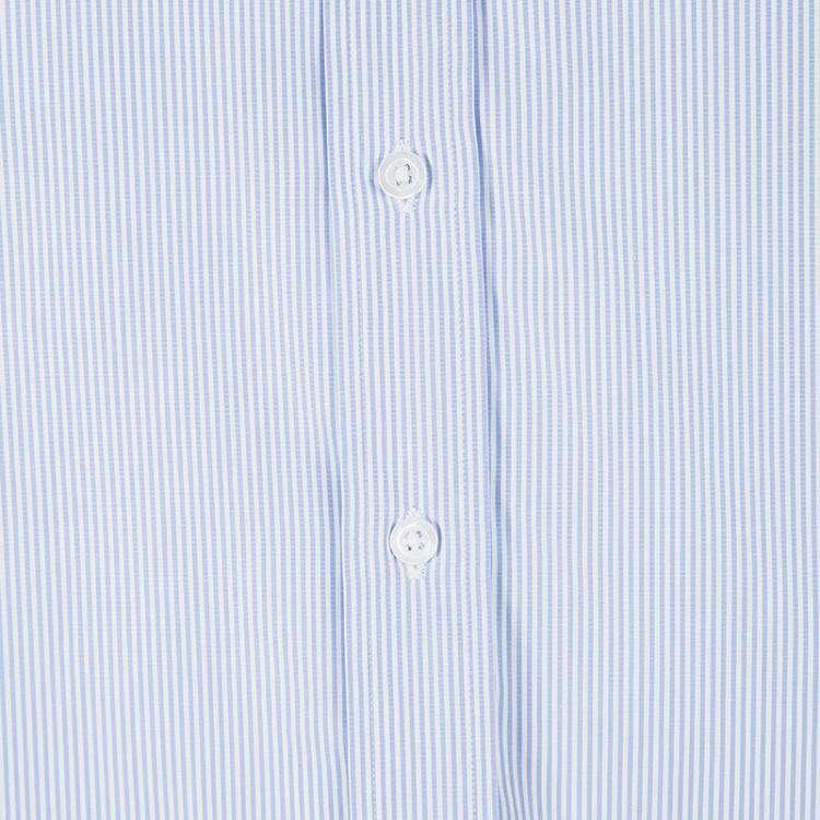 Pre Owned Alfred Dunhill Blue and White Striped Peter Business Shirt XL
