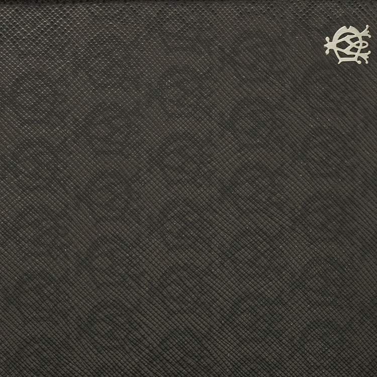 Pre Owned Dunhill Grey/Black Monogram Coated Canvas and Leather Travel Organizer