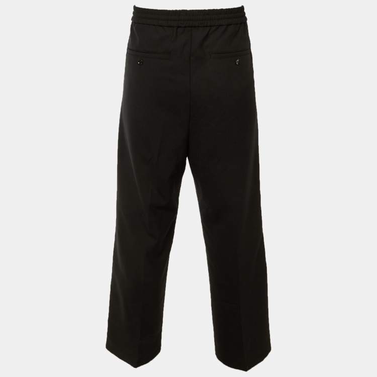 Pre Owned Ami Alexander Mattiussi Black Wool Blend Trousers M