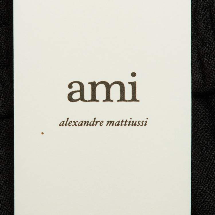 Pre Owned Ami Alexander Mattiussi Black Wool Blend Trousers M