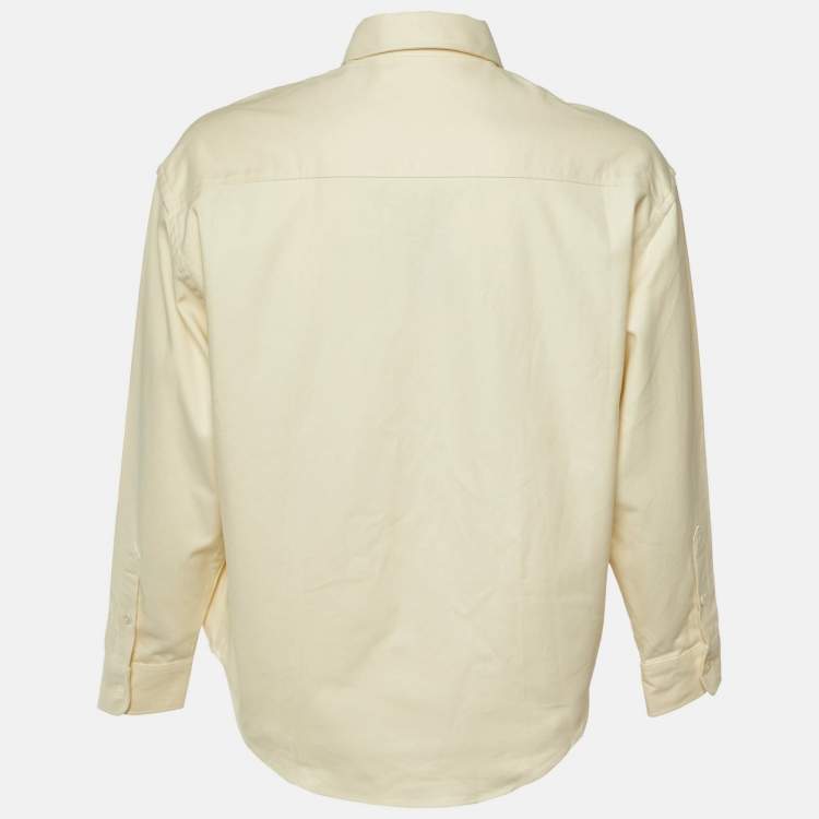 Pre Owned Ami Alexandre Mattiussi Ivory Cotton Oversized Shirt S