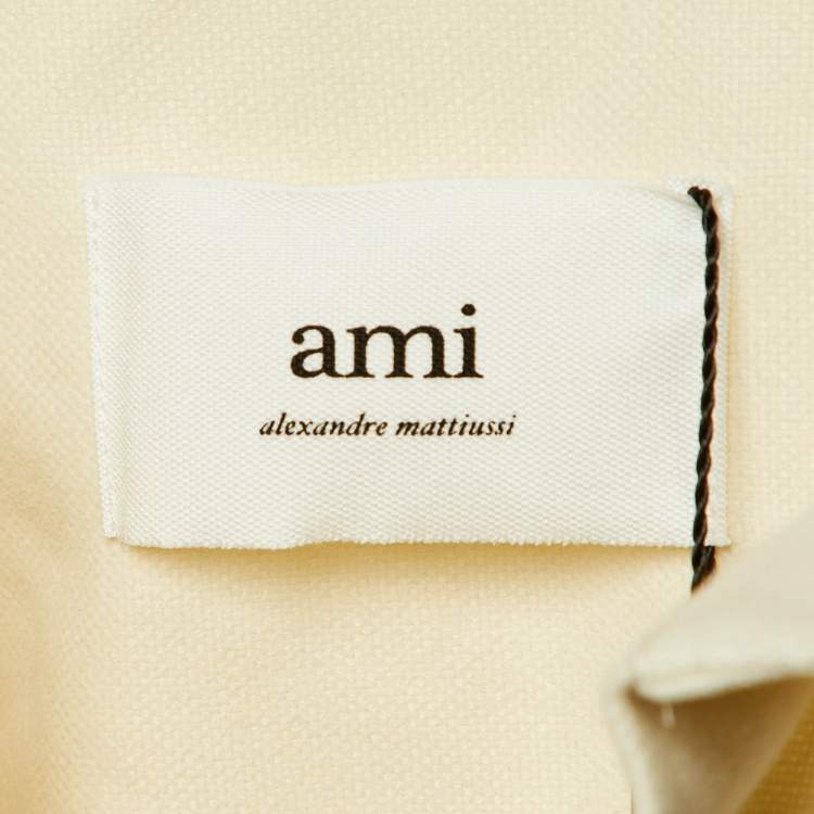 Pre Owned Ami Alexandre Mattiussi Ivory Cotton Oversized Shirt S