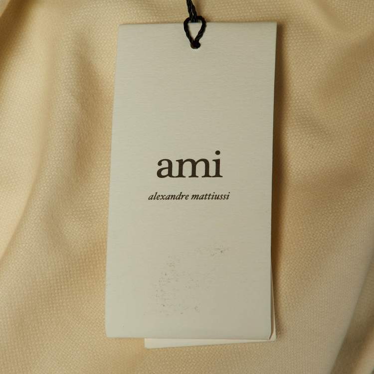 Pre Owned Ami Alexandre Mattiussi Ivory Cotton Oversized Shirt S