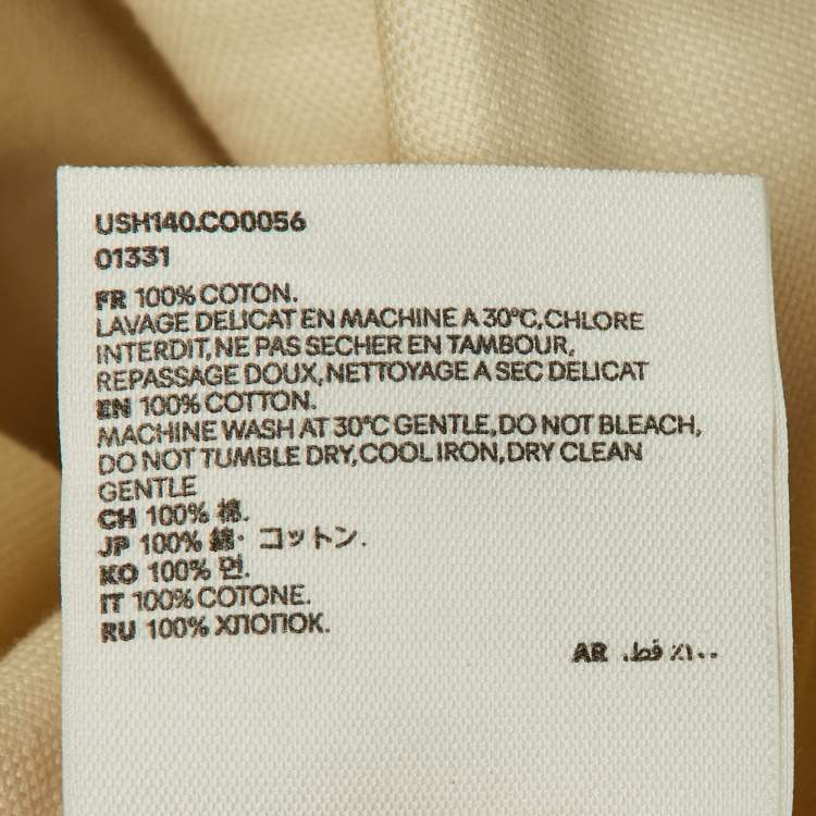 Pre Owned Ami Alexandre Mattiussi Ivory Cotton Oversized Shirt S