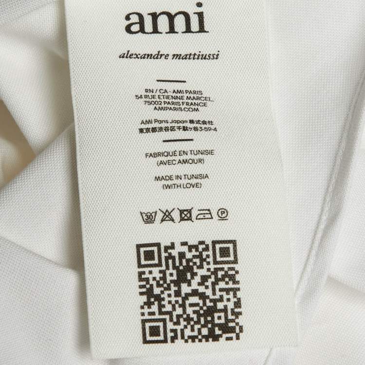 Pre Owned Ami Alexandre Mattiussi White Cotton Long Sleeve Shirt M