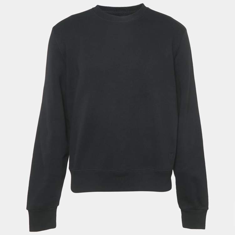 スウェット・トレーナー AMIRI BLACK COTTON SWEATSHIRT AMIRI logo-embroidered Cotton Sweatshirt | Black | FARFETCH