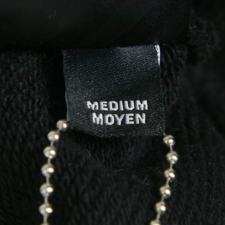 Pre Owned Amiri Black Cotton Knit Round Neck Sweatshirt M