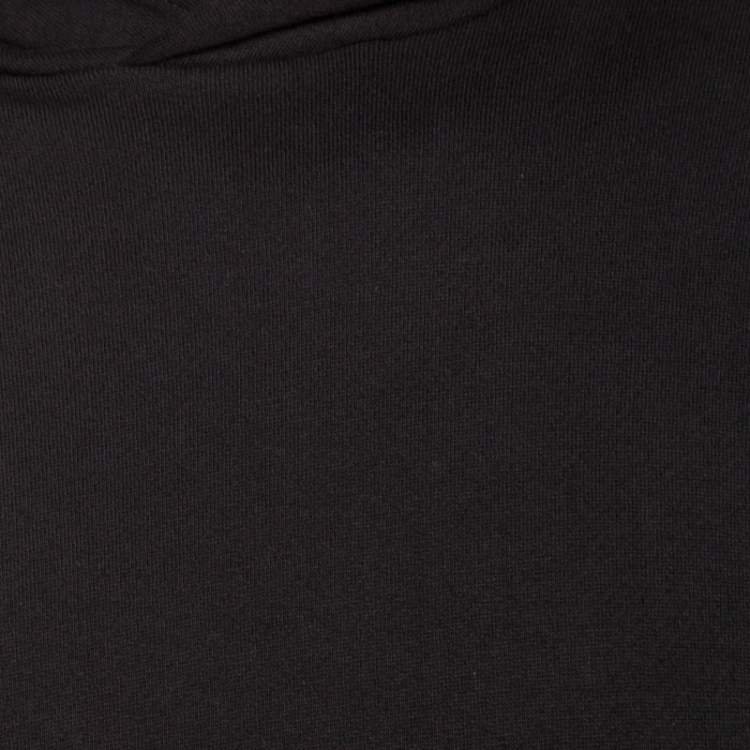 مملوكة مسبقًا Amiri Black Knit Glitter Dagger Detail Hooded Sweatshirt S