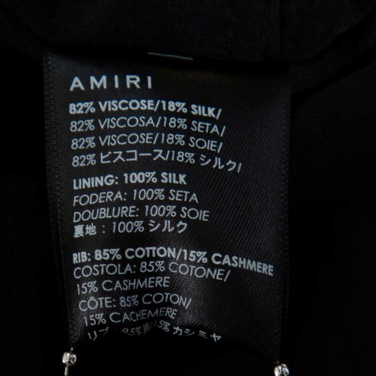 Pre Owned Amiri Red Velvet Zip Front Oversized Jacket XS