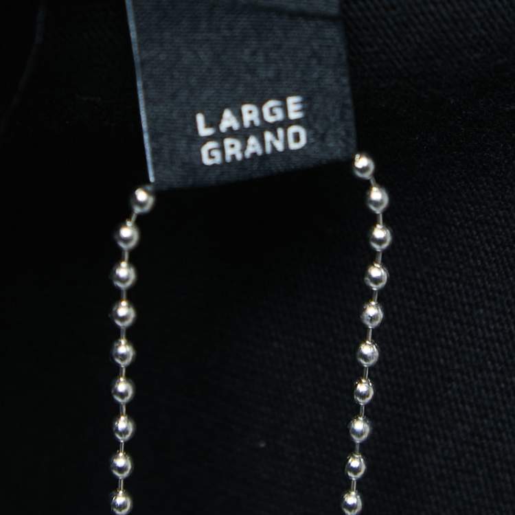 Pre Owned Amiri Black Cotton Logo Print Pocket T-Shirt L