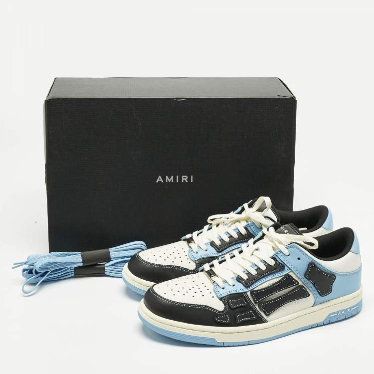 Pre Owned Amiri Multicolor Leather Skel Low Top Sneakers Size 43