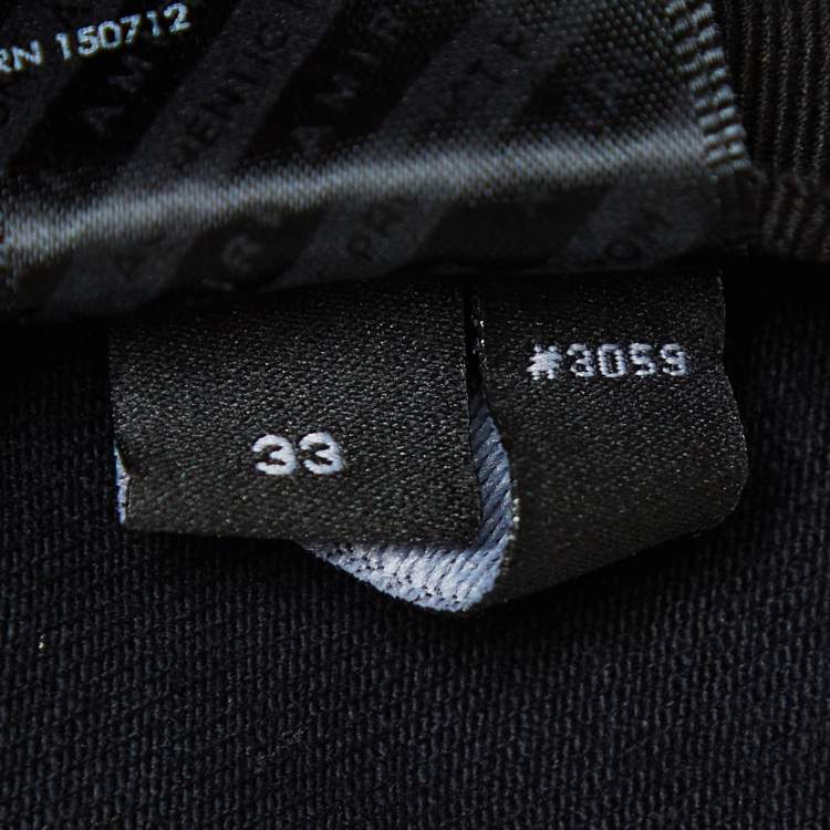 Pre Owned Amiri Black Washed & Distressed Denim Jeans Waist 33"