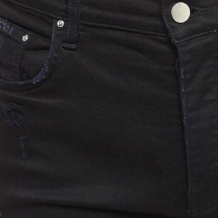 Pre Owned Amiri Black Distressed Denim Jeans M Waist 33"