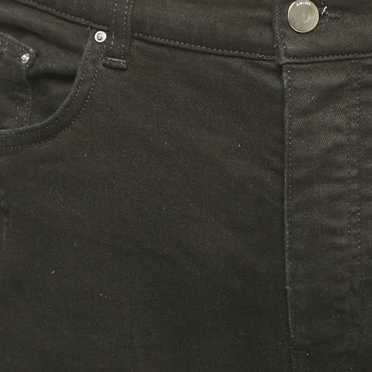 Pre Owned Amiri Black Denim Distressed Skinny Jeans XXL Waist 36"