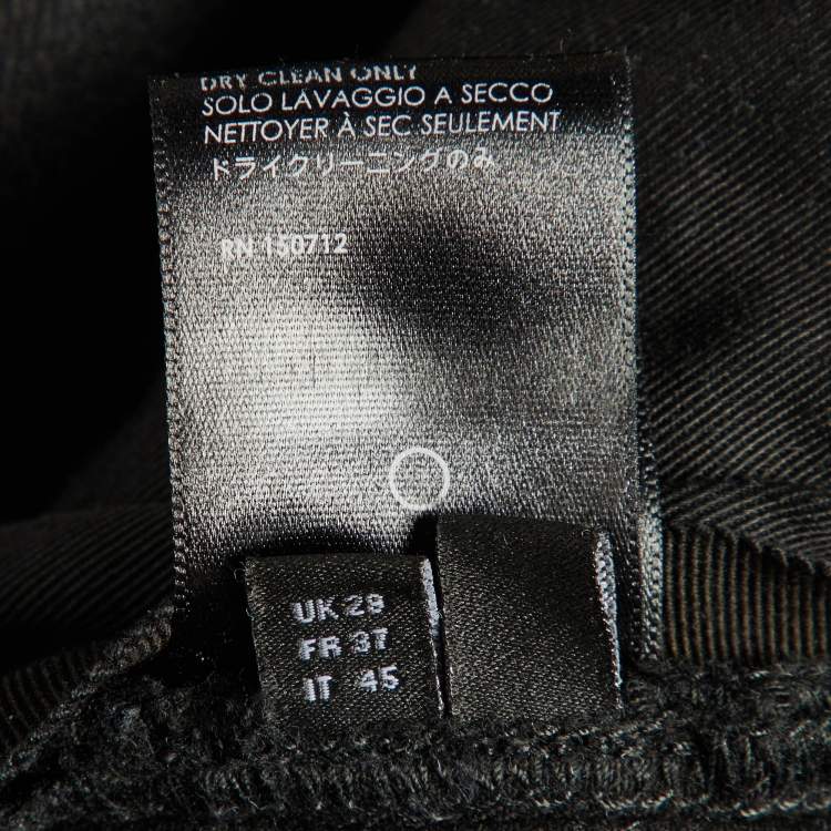 Pre Owned Amiri Black Distressed Denim Slim Fit Jeans XS/Waist 29"