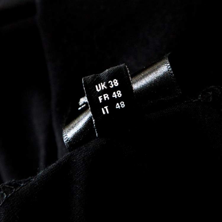 مملوكة مسبقًا Amiri Black Cotton Rib Knit Shotgun T-Shirt M