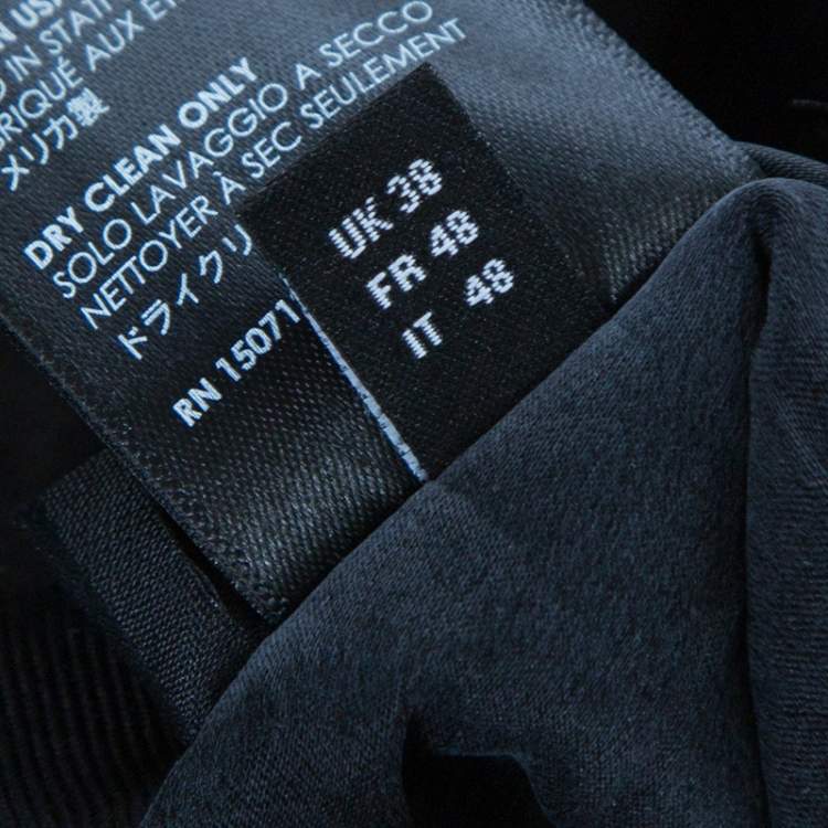 Pre Owned Amiri Black Silk & Cotton Knit Reversible Oversized Hooded Sweatshirt M
