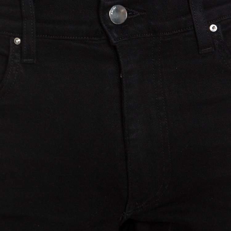 Pre Owned Amiri Black Distressed Denim Slim Fit Thrasher Jeans M