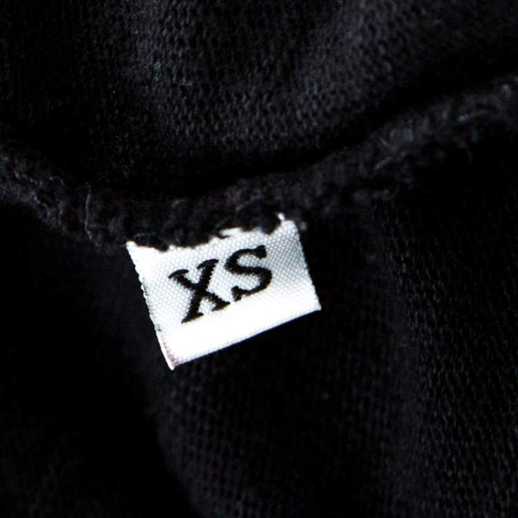 Pre Owned Amiri Black Printed Jersey Oversized T-Shirt XS