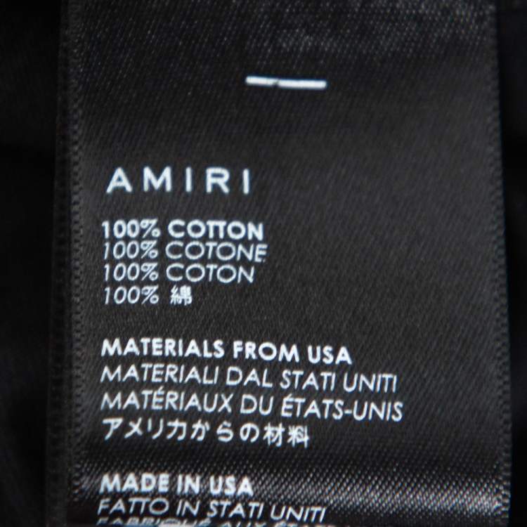 Pre Owned Amiri Multicolor Cotton Jimi Hendrix Printed Washed Out Effect Roundneck T-Shirt M
