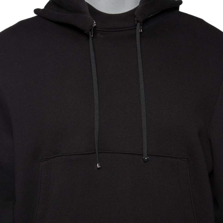 Pre Owned Amiri Black Cotton Detachable Hood Detail Sweatshirt M