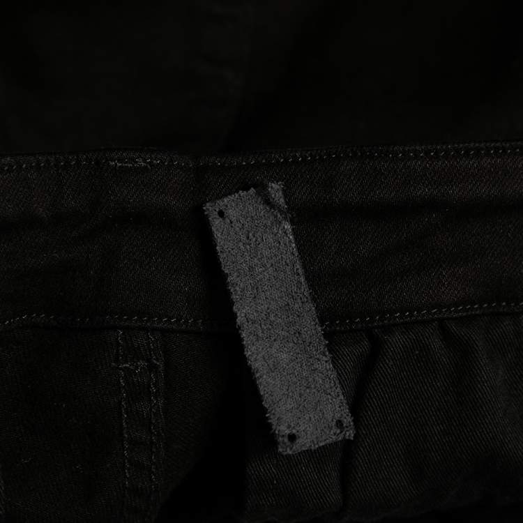 Pre Owned Amiri Black Denim Tactical Cargo Pants M