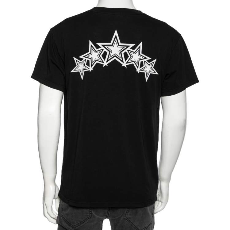 Pre Owned Amiri Black Cotton Logo Printed Crew Neck Short Sleeve T-Shirt S