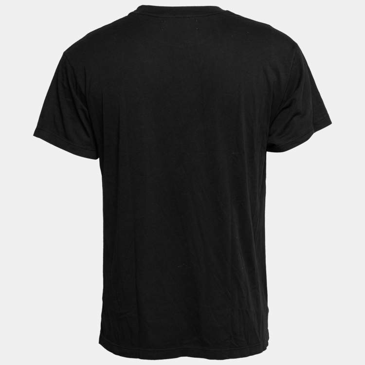 Pre Owned Amiri Black Peace Butterfly Printed Cotton Crew Neck T-Shirt XS