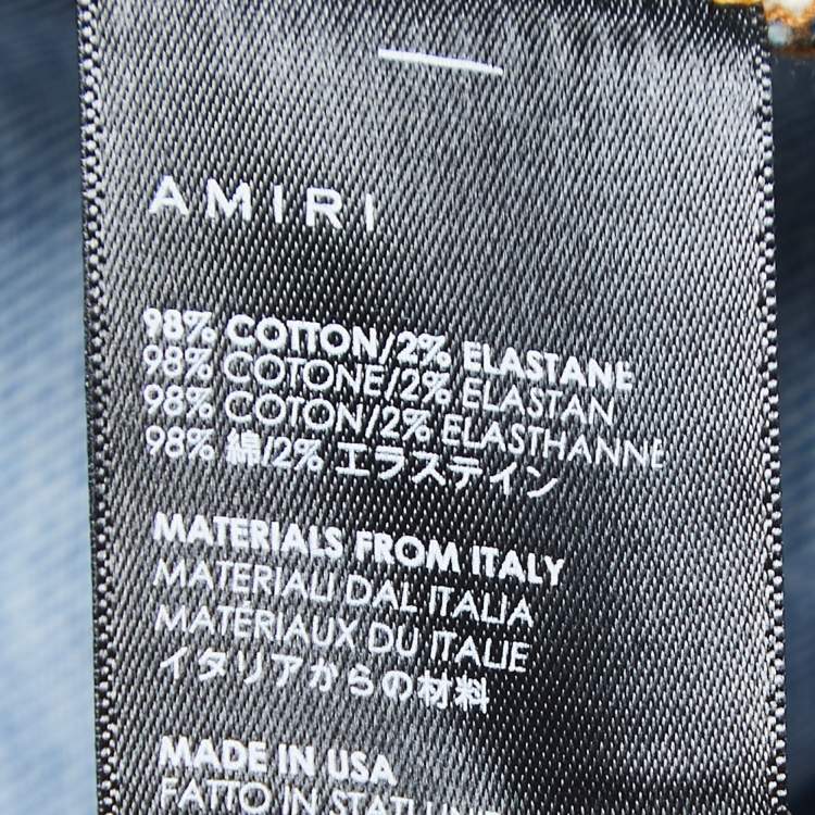 Pre Owned Amiri Blue Washed & Distressed Denim Jeans S Waist 30"