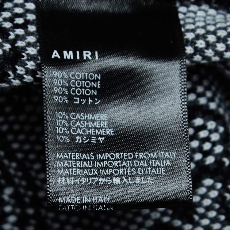 Pre Owned Amiri Black Bandana Print Knit Shorts L