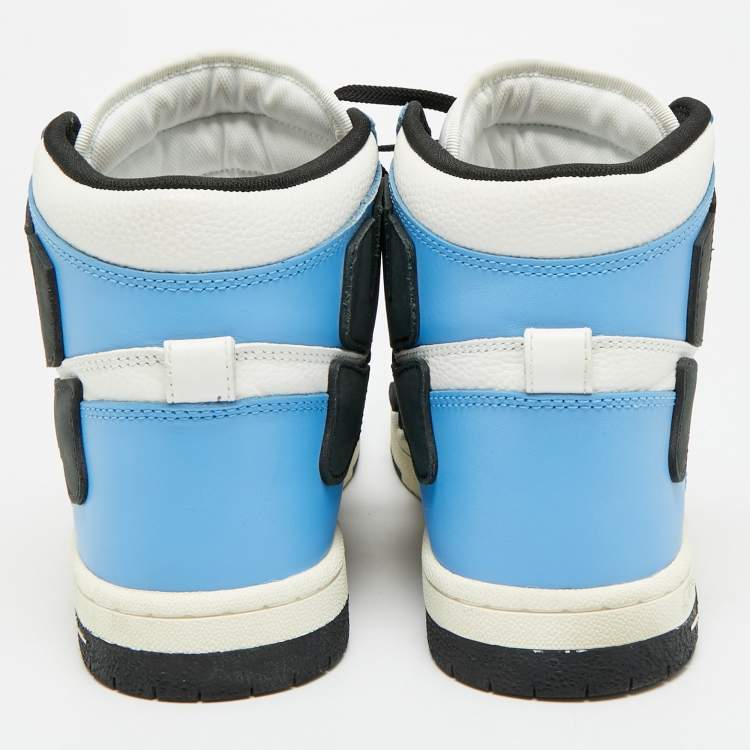 Pre Owned Amiri Skel Size 43 Multicolor Nubuck and Leather High Top Sneakers