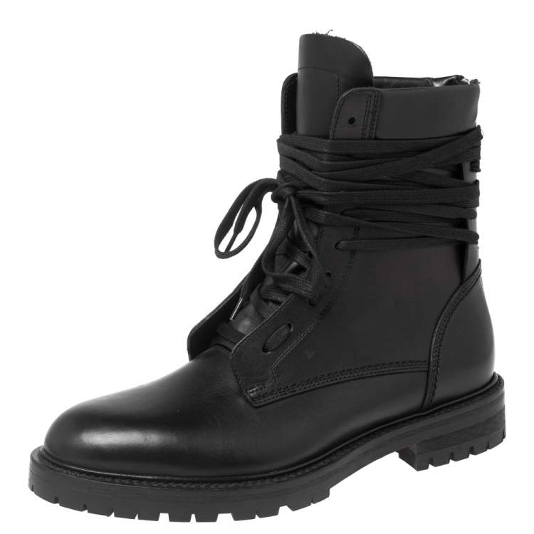 Amiri Black Leather Combat Boots Size 42 Amiri | The Luxury Closet