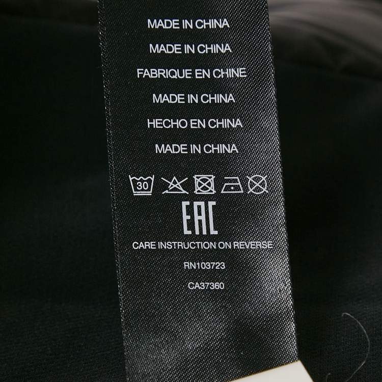 Pre Owned Armani Collezioni Black Synthetic Hooded Sleeveless Down Jacket L