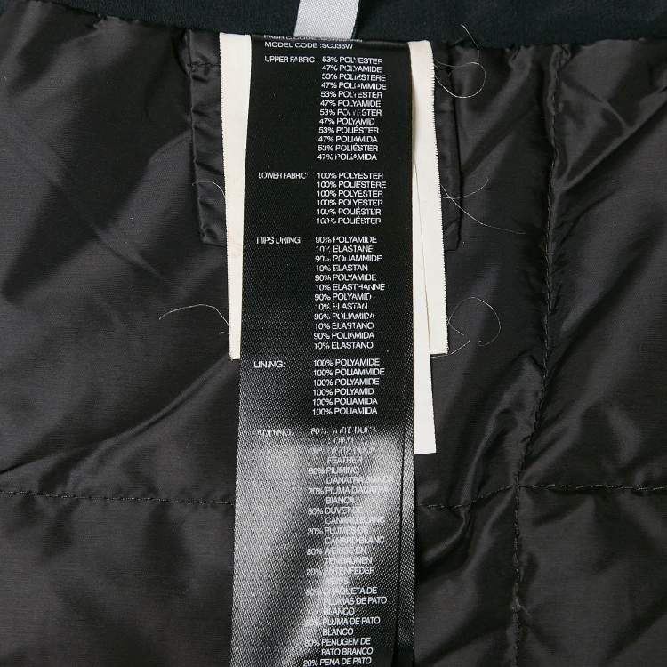 Pre Owned Armani Collezioni Black Synthetic Hooded Sleeveless Down Jacket L