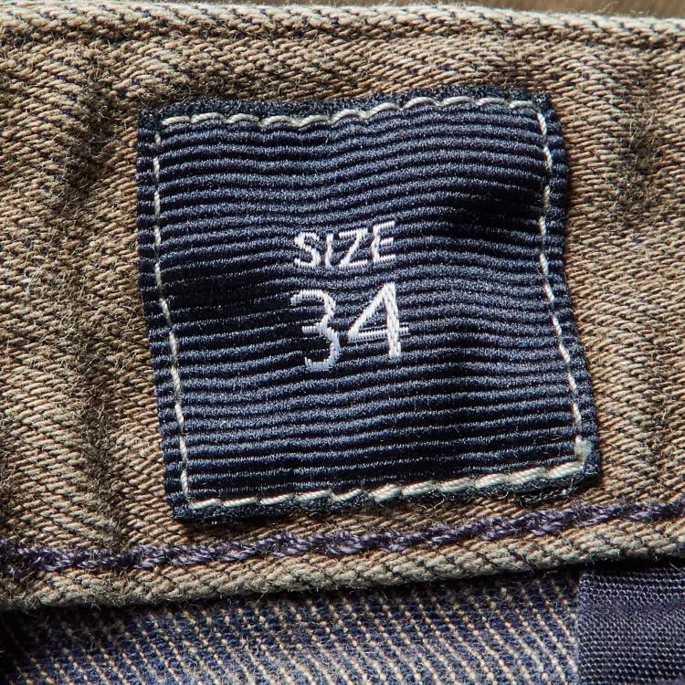 مملوكة مسبقًا Armani Collezioni Brown Stretch Cotton J15 Slim Fit Pants L