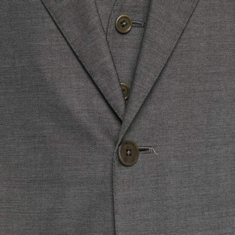 Pre Owned Armani Collezioni Grey Wool Blend Tailored 3pc Pants Suit M