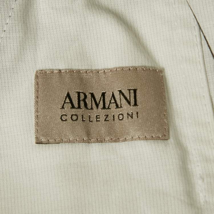 Pre Owned Armani Collezioni Dark Grey Wool Trousers S
