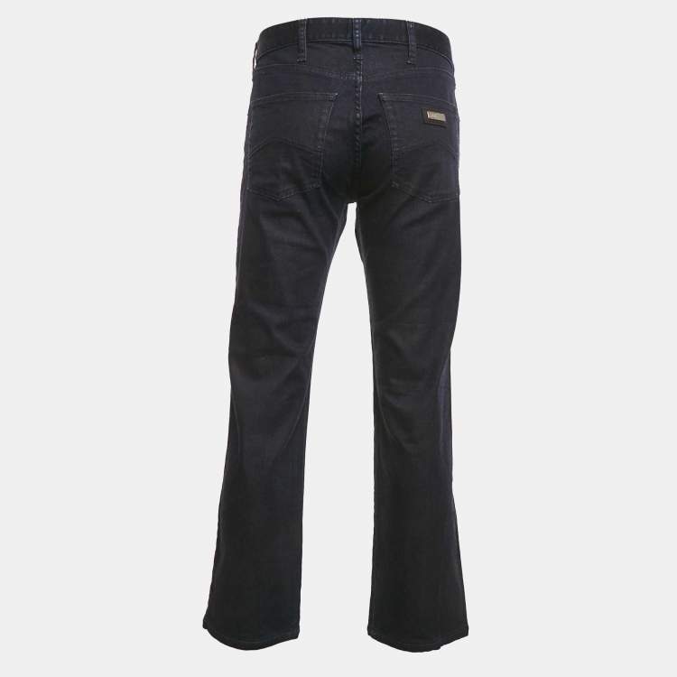Pre Owned Armani Collezioni Navy Blue Denim Regular Fit J07 Jeans M Waist 32"