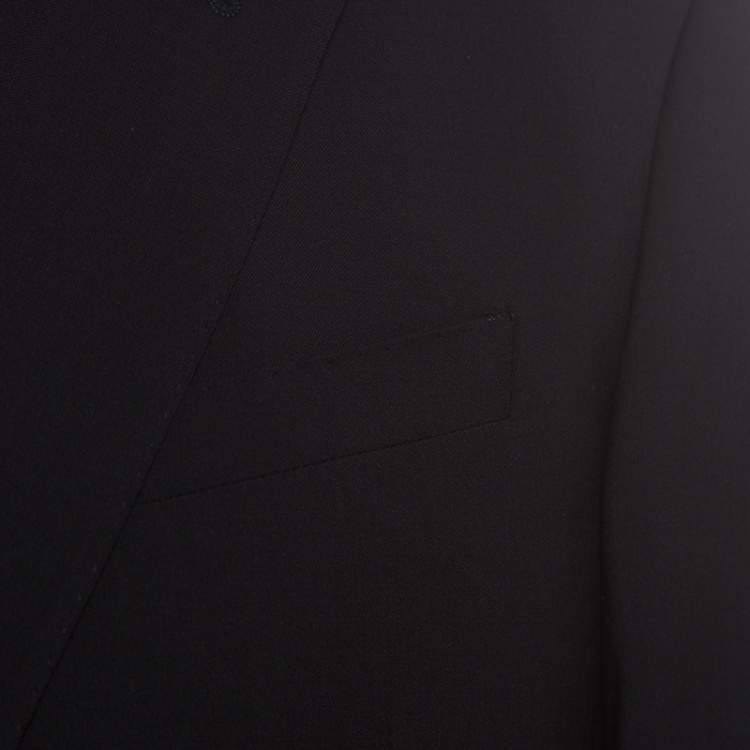 Pre Owned Armani Collezioni Navy Blue Wool Tailored Suit XXL