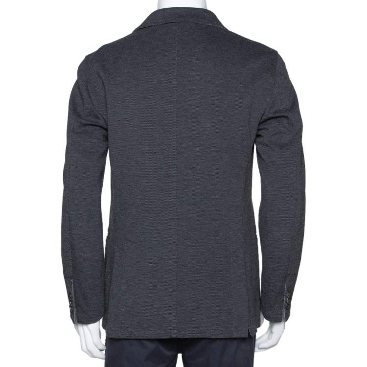 Pre Owned Armani Collezioni Grey Two Buttoned Jacket M
